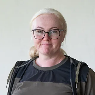 Gravermedhjælper Janne Lund Venø